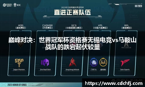 巅峰对决：世界冠军杯资格赛无锡电竞vs马鞍山战队的跌宕起伏较量